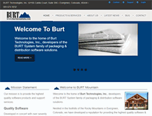 Tablet Screenshot of burttechnologies.com